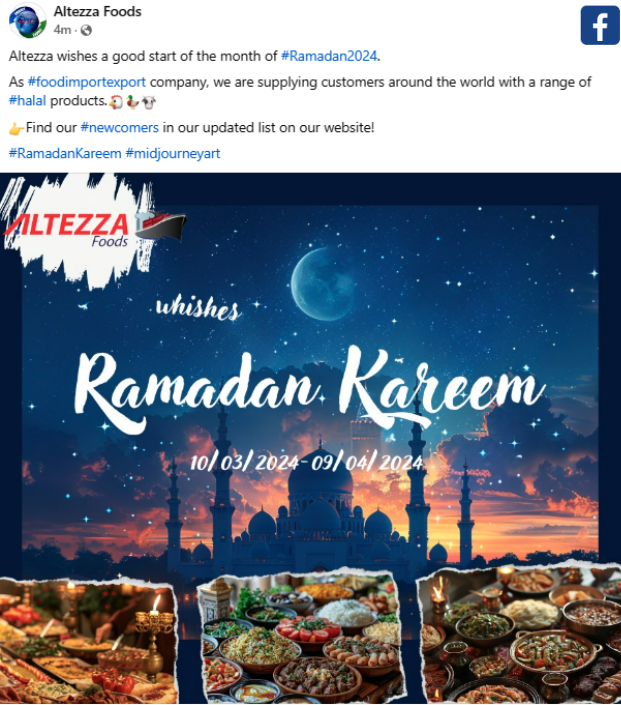 Ramadan Kareem, halal products