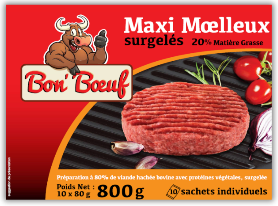 viande haché avec protéines végétales