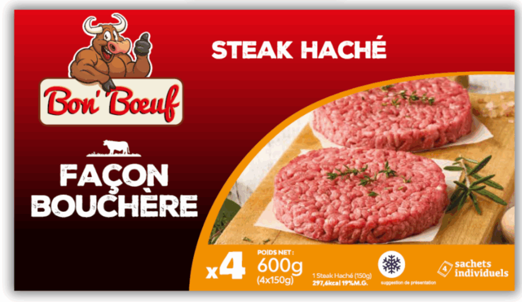 steak haché façon bouchère, burger paddy