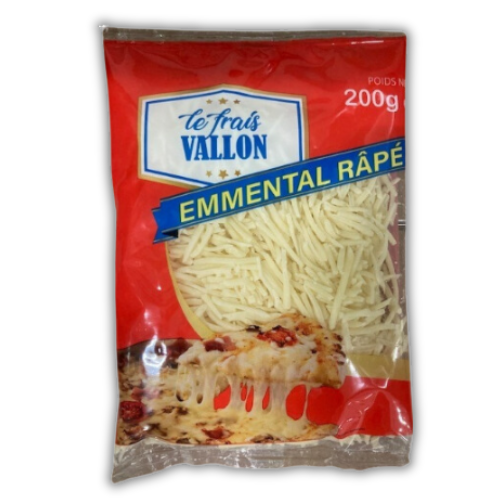 Emmental râpé, grated cheese