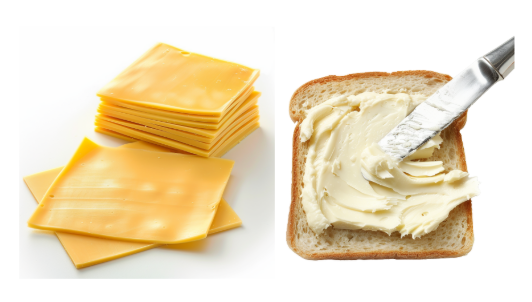 processed cheese, bread spread, toast