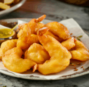 Beignets de crevettes battered shrimps