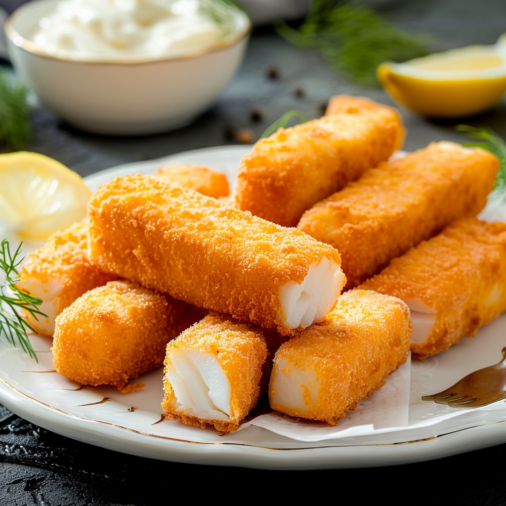 bâtonnets de merlu poisson hake fish sticks
