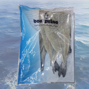 Alaska pollock salted dried filets with tail piece