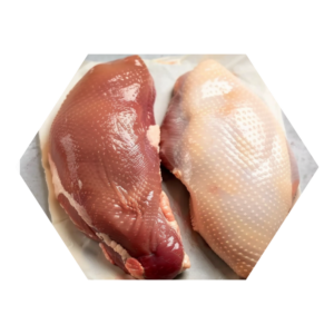 duck breast 300/350g fixed weight or variable weight, vacuum-packed, frozen